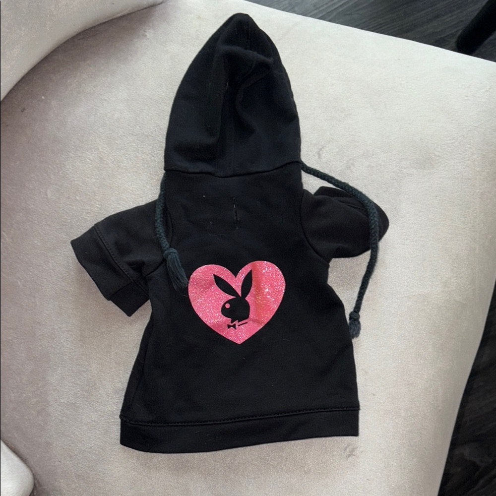 Black and Pink playboy bunny pet Hoodie